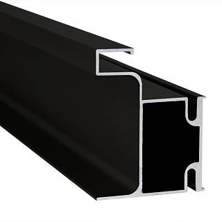 Profil GOLA pionowy boczny Ferro Fiori,  płyta wiórowa 16 mm,  L=5600 mm,  type L,  czarny