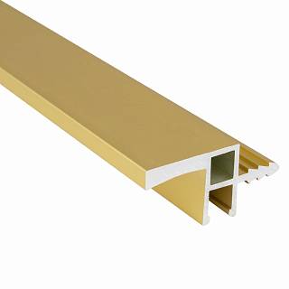 Profil GOLA do modułu górnego Ferro Fiori z rowkiem na LED,  L=4100 mm,  type L,  złoto anodowan