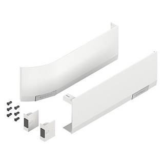 Zestaw zatyczek AVENTOS HF/HS/HL top,  gładki,  do SERVO-DRIVE+jedwabiście biały/inox*(23.8000) BLUM