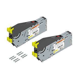 AVENTOS HS top do frontów nachodzących,  siłownik (zestaw),  wys. korpusu=650-800 mm,  na wkręty,  odpowiedni do SERVO-DRIVE (22S2800) BLUM