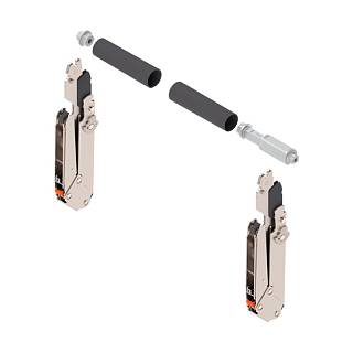 AVENTOS HL top do frontów nad korpusem,  podnośnik (zestaw),  wys. korpusu=300-340 mm,  symetryczny+niklowany*P/U: 1 (22L3200) BLUM