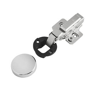 Zawias do szkła,  Clip-On,  105°,  półnakładany,  z cichym domykiem,  3D Muller profi line