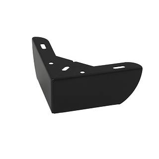 Nóżka meblowa NZ 65 H = 54mm,  kątowa 118х118мм,  czarny