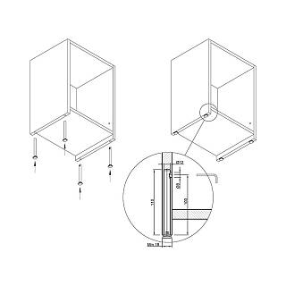 Stopka REKORD H=108mm szczytowa/Ø12mm L110mm/reg.otwór 100mm/150kg, Italiana Ferramenta