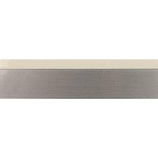 1636E Obrzeże PMMA Visions V-Nut Krem/stal nierdzewna 23x1mm (100 m.b.) REHAU