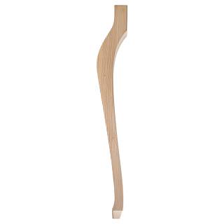 Noga drewniana Kabriol,   jesion bez powłoki,  H=710 mm