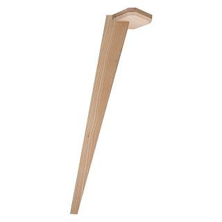 Noga drewniana Stella,  jesion bez powłoki,  H=710 mm