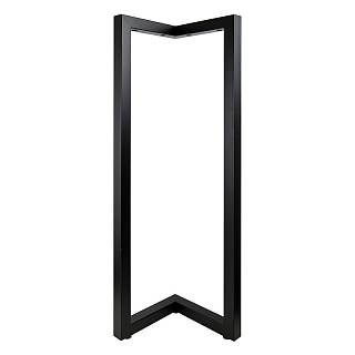 Podstawa do stołu VV bar,  400x242mm,  h = 1100mm,  czarny Ral 9005 (Muar)