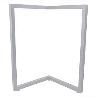 Podstawa do stołu VV,  600x300mm,  h = 725mm,  szary Ral 9006 (Muar)