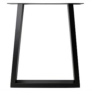 Podstawa do stołu U,  600x80mm,  h = 725mm,  czarny Ral 9005 (Muar)