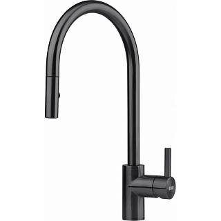 Bateria kuchenna Eos Neo pull-out spray Czarna stal szlachetna 115.0613.671 Franke