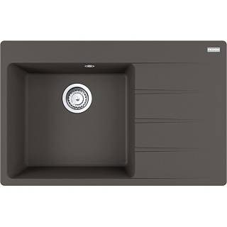 Zlewozmywak wbudowywany Fragranit + Centro CNG 611-78 TL ociekacz z prawej strony Łupkowy Szary Franke 114.0716.333