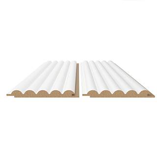 Panel ścienny AGT LB-6500 734 Biały jedwab 2800х170х18mm