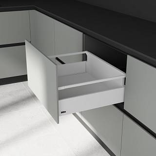Komplet szuflady Muller Box profi line 3D L=400 Н=95 (+1 reling) Biały
