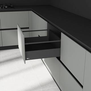 Komplet szuflad Muller Box profi line 3D L=450 Н=127 (+1 reling) Antracyt