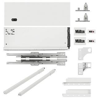 Komplet szuflad Muller Box profi line 3D L=500 Н=178 (+1 reling) Biały