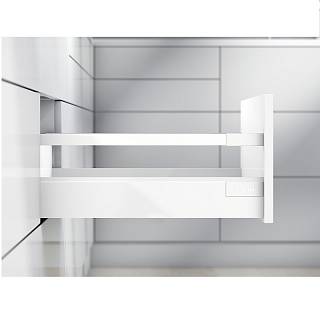 Komplet Szuflad Tandembox Antaro,  wysokość D (K) (224 mm),  NL=550mm 30-65kg (typ L5),  reling,  biała