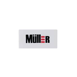 Cover Caps for MullerBox Profi Line with Printed Logo White