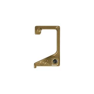 Zaślepka pod kątem 90° otwarta do uchwytu Marella M 16029.2 złoto metalik,  18 mm