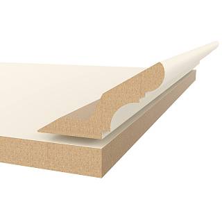 Gzyms MDF AGT MP-1210 730 Kremowy Jedwab Soft Touch 2800х84х22mm (opak.6 szt)