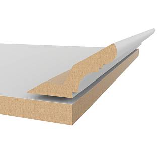 Gzyms MDF AGT MP-1210 3001 Jasnoszary super mat 2800х84х22mm (opak.6 szt)