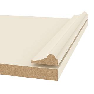 Profil dekoracyjny MDF AGT MP-5465 730 Kremowy Jedwab Soft Touch 2800х40х16 мм (уп.16шт.)