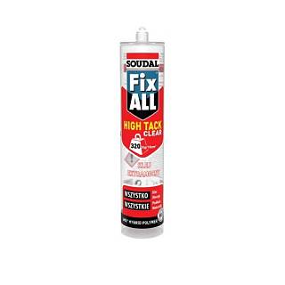Klej-uszczelniacz Fix ALL High Tack Clear,  hybrydowy,  Soudal,  290ml