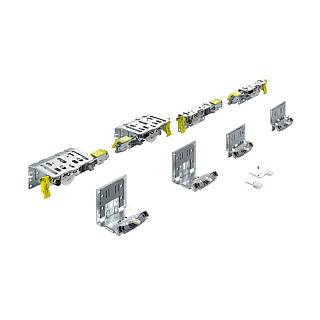 Zestaw kółek do szafy 2-drzwiowej,  18-30 mm,  60 kg,  TopLine XL v2.0 (9275796) Hettich