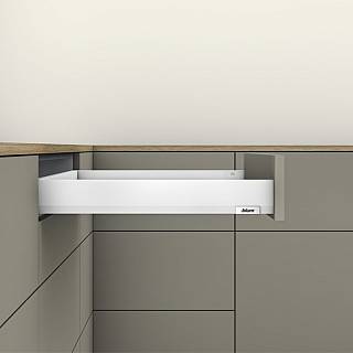 Komplet Szuflad Merivobox,  wysokość N (68.5 mm),  NL=400 мм,  40kg,  biała