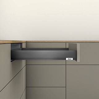 Komplet Szuflad Merivobox,  wysokość N (68.5 mm),  NL=400 мм,  15-40kg (typ L3),  antracyt