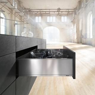 Komplet Szuflad Legrabox,  wysokość F (241 mm),  NL=600 мм,  40kg,  stalowy