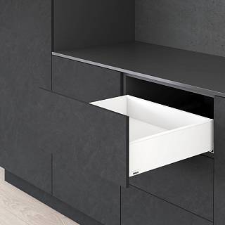 Komplet Szuflad Legrabox,  wysokość K (128.5 mm),  NL=600 мм,  0-20kg (typ L1),  biała
