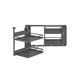 Magic Corner Comfort ARENA Style 1000/ 600/ lewy/ antracyt