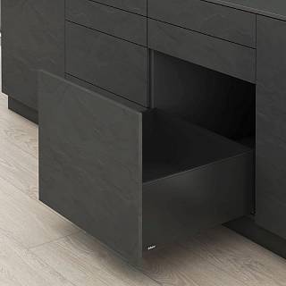 Komplet Szuflad Legrabox,  wysokość F (241 mm),  NL=550 мм,  15-40kg (typ L3),  czarny