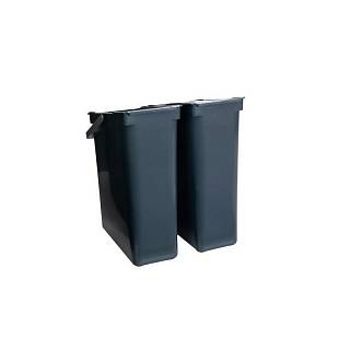 BASIC - ZESTAW POJEMNIKÓW 450/ wys. 420/ 2x20 l z 1 pokrywką