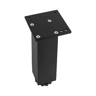 Nóżka meblowa regulowana,  NA 02C00,  h=120 mm,  max 100 kg,  czarny