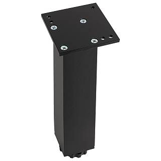 Nóżka meblowa regulowana,  NA 02C00,  h=150 mm,  max 100 kg,  czarny