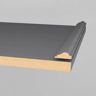 Profil dekoracyjny MDF AGT MP-1100 398 Jasnokremowa Super mat 2800х30х12mm