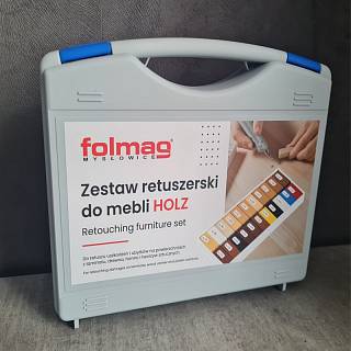 Walizka serwisowa HOLZ(drewniane kol) 22 szt - twardy / kolba / szaptułka / gąbka / MR-930 / U702