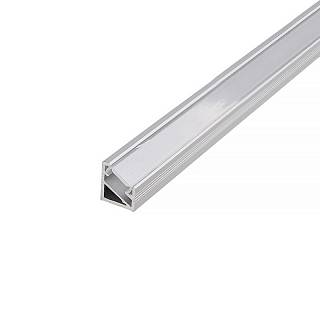 Profil do taśmy LED z mlecznym kloszem,  STARLINE MICRO,  dł.=2m,  aluminium,  srebro anodowane