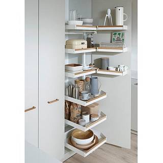 PLENO Maxi Plus Liro z drewnem 1900/ 600/ prawy/ białe