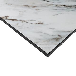 Płyta kompaktowa meblowa ARPA 3544 KER (Marmo Arabescato)  czarny rdzeń 4200х1300х12 mm