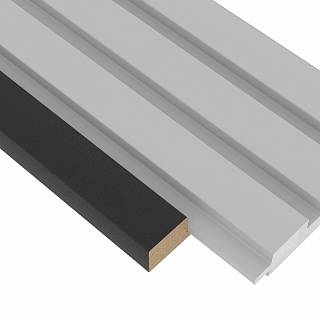 Zaślepka panelu AGT LB-3771-A 310 Czarny 2800х35x18mm (opak. 8szt)