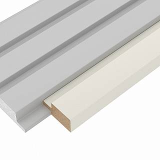 Zaślepka panelu AGT LB-3771-B 366 Bianco 2800х38х18mm (op.8szt.)