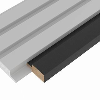Zaślepka panelu AGT LB-3771-B 310 Czarny 2800х38х18mm (op.8szt.)