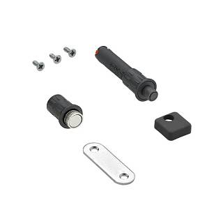 Designerski zaczep magnetyczny czarny do Push to move,  WingLine L (9282902) Hettich