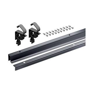 Zestaw profili WingLine L (ruchomy + prowadzący + szablony) antracyt,  2400 mm (9339505) Hettich