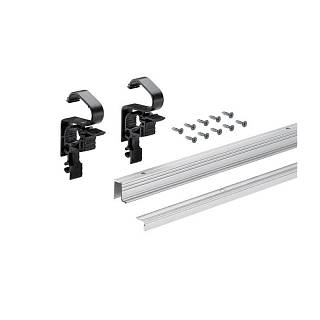 Zestaw profili WingLine L (ruchomy  + prowadzący + szablony) srebrny,  1200 mm (9239311) Hettich