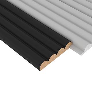 Zaślepka panelu AGT LB-2200-A 3010  Czarny perłowy supramat 2800х92х18mm (opak. 6szt)