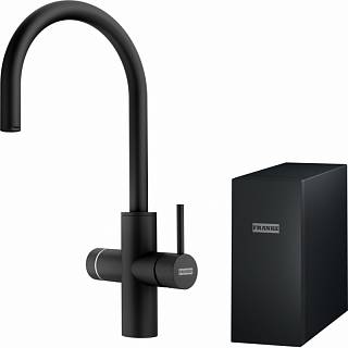 Bateria kuchenna / wielofunkcyjny system do filtracji Mythos Water Hub All in One Czarny Mat Franke 160.0731.752